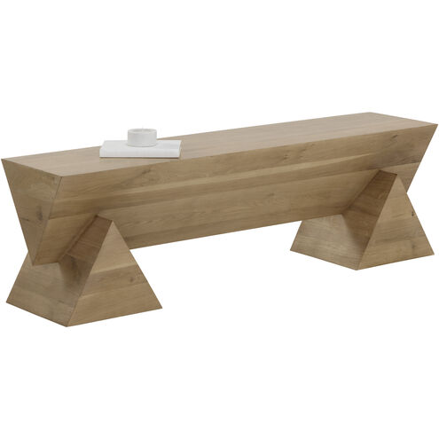 Gregor Rustic Oak Bench